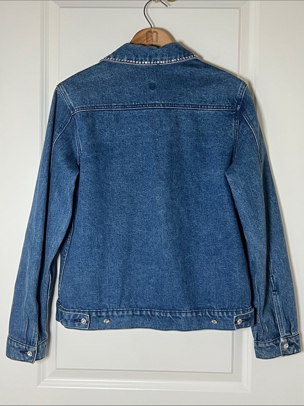 Christine Alexander Blue Denim Jacket with Stud Accents Small - Picture 3 of 7